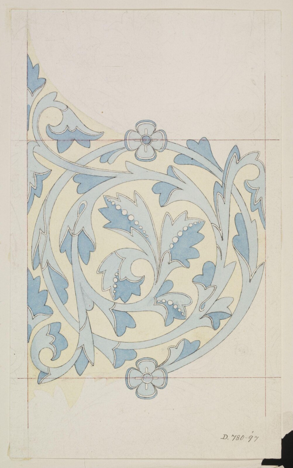 Drawing, Owen Jones, 1809-1874