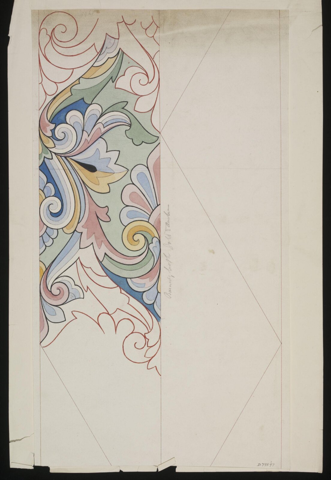 Drawing, Owen Jones, 1809-1874