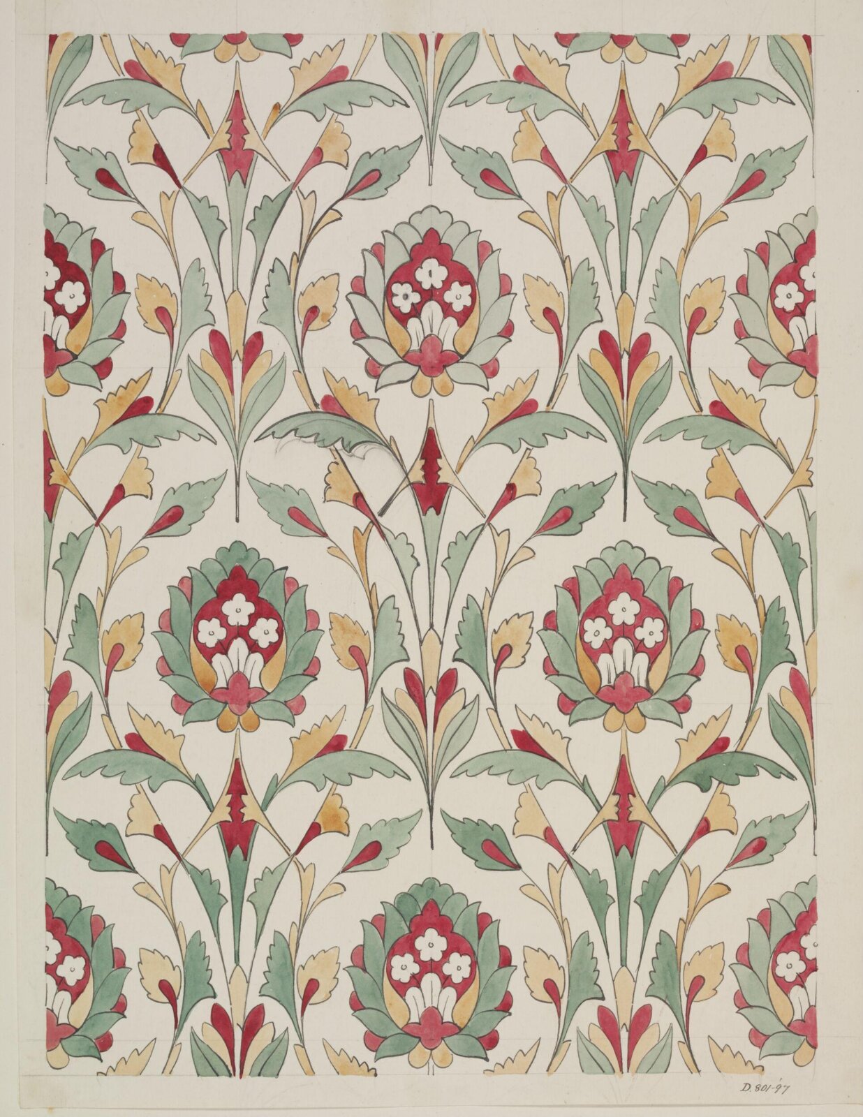 Drawing, Owen Jones, 1809-1874