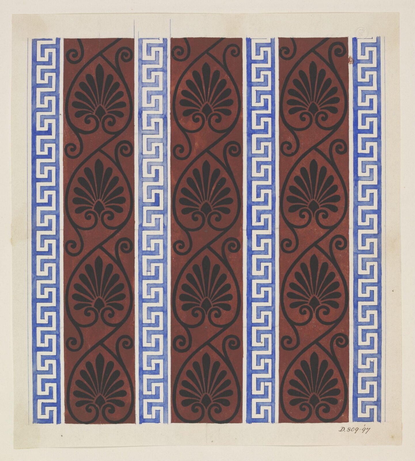 Drawing, Owen Jones, 1809-1874
