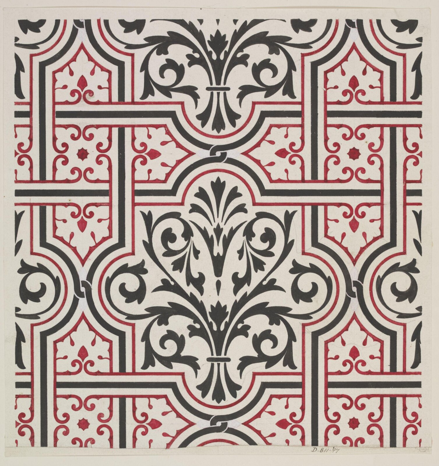 Drawing, Owen Jones, 1809-1874