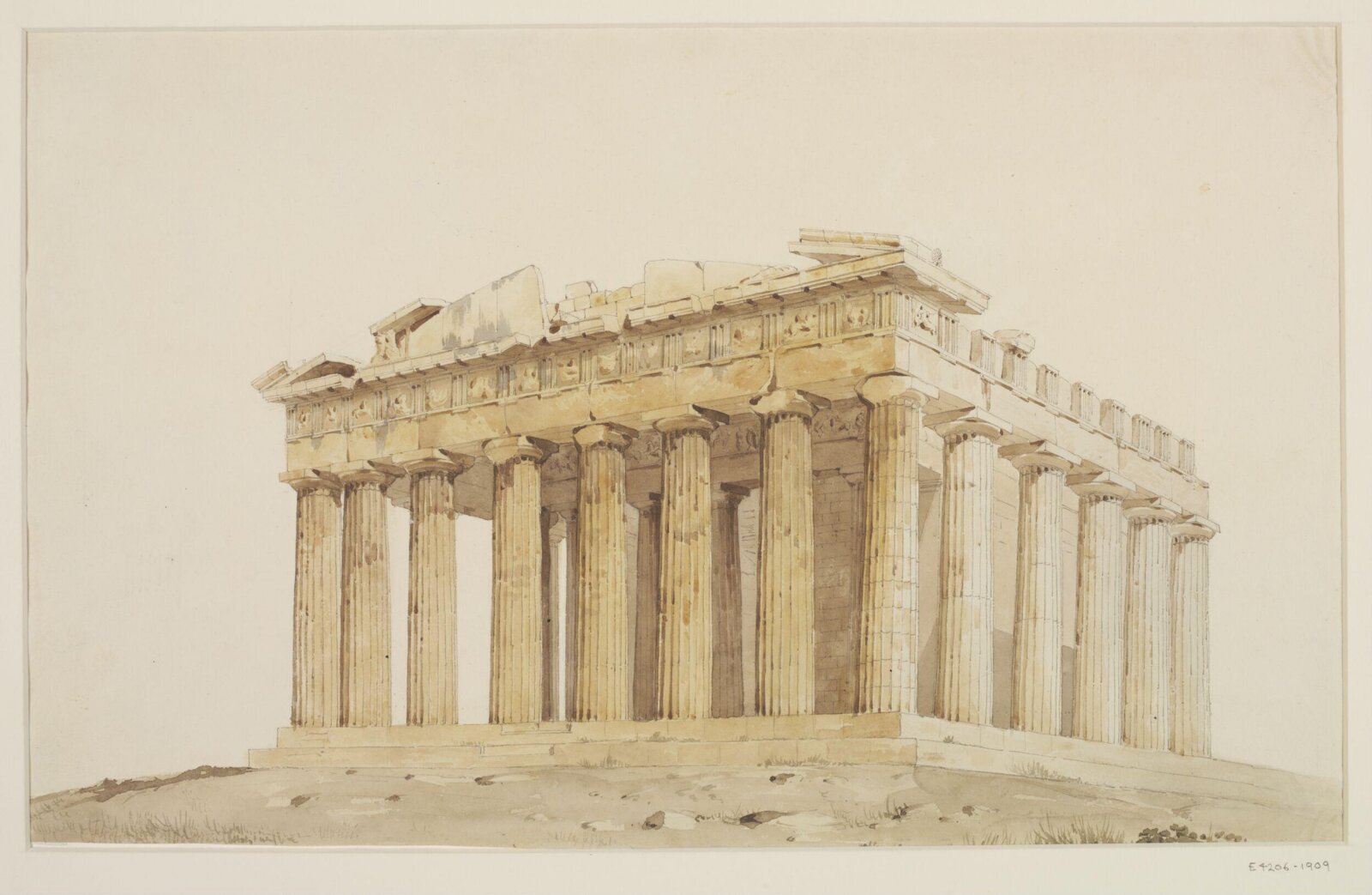 Drawing, Henry William Inwood, 1817-1818