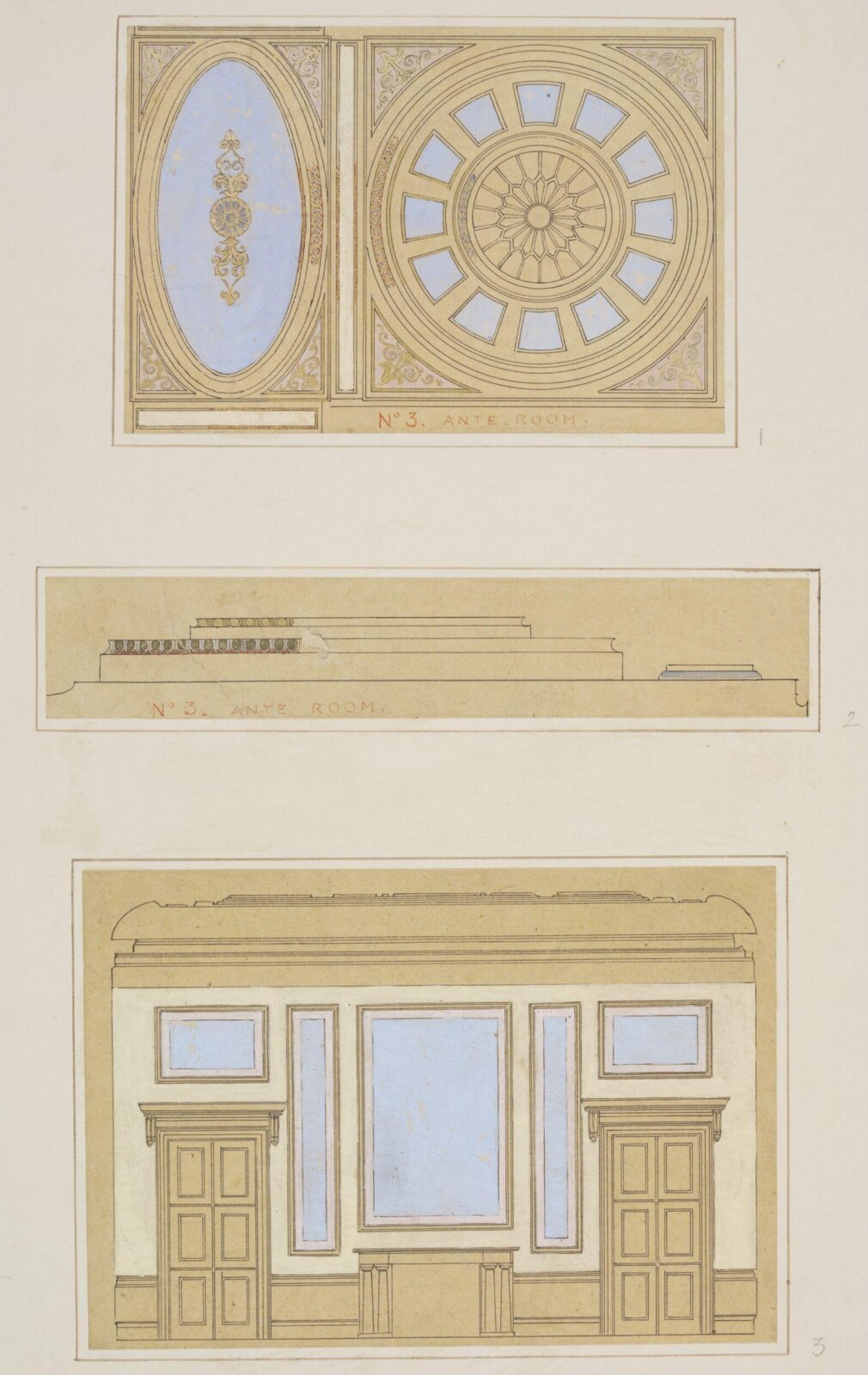 Drawing, Owen Jones, 19th century