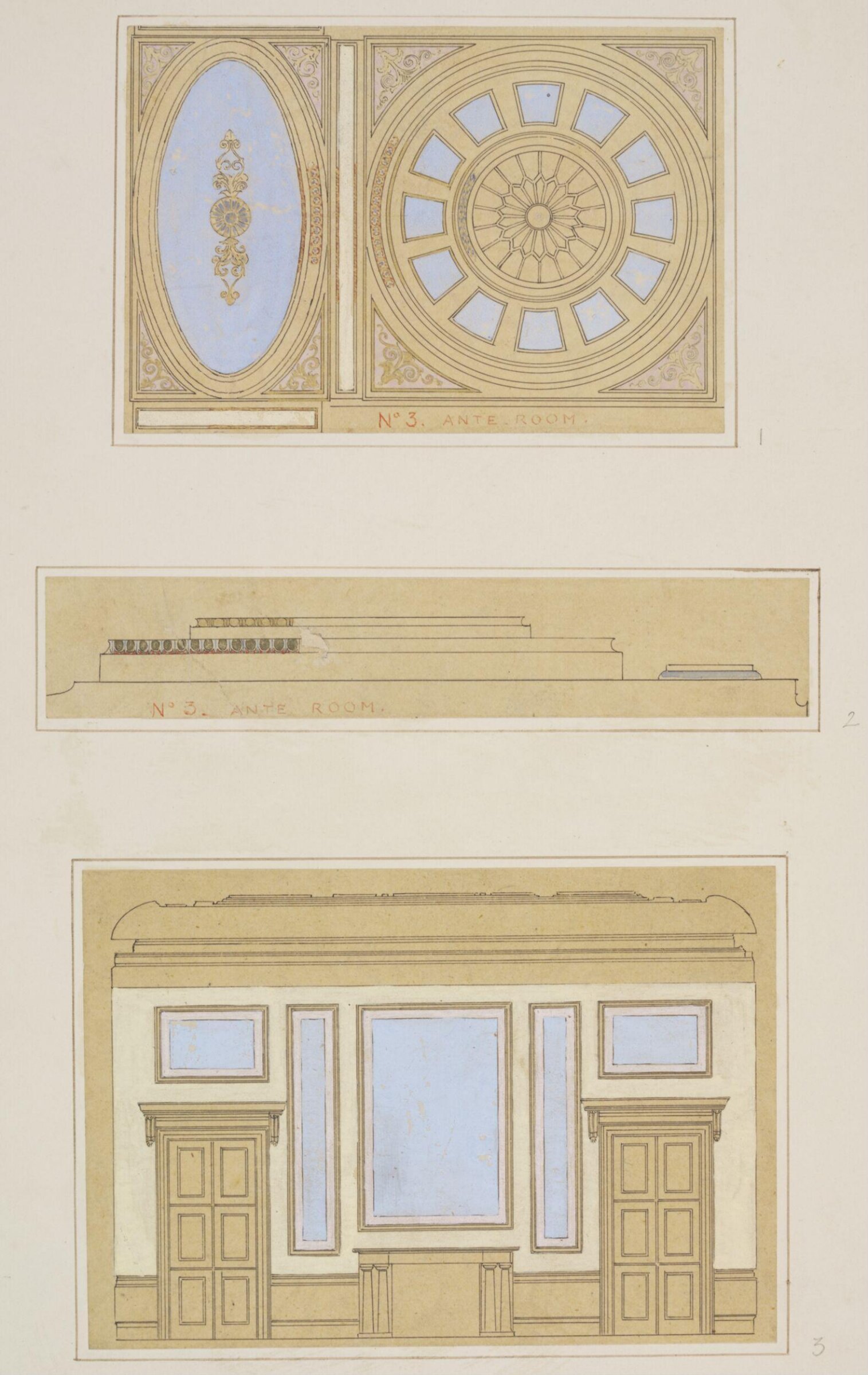 Drawing, Owen Jones, 19th century