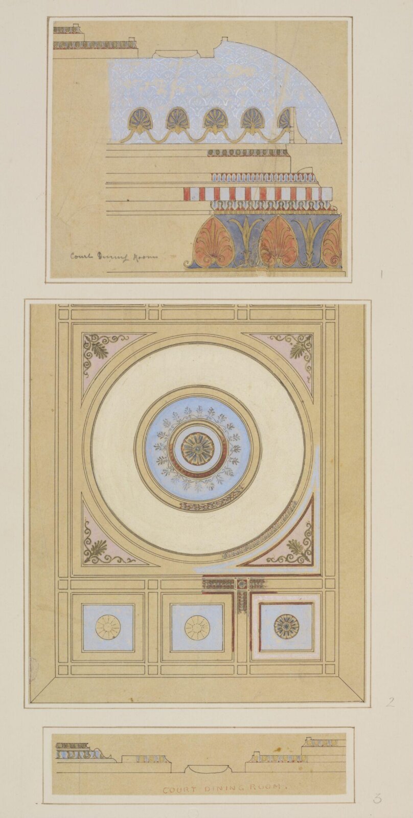 Drawing, Owen Jones, 19th century