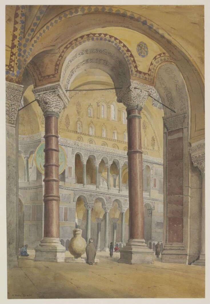 Interior of Santa Sophia, Constantinople top image