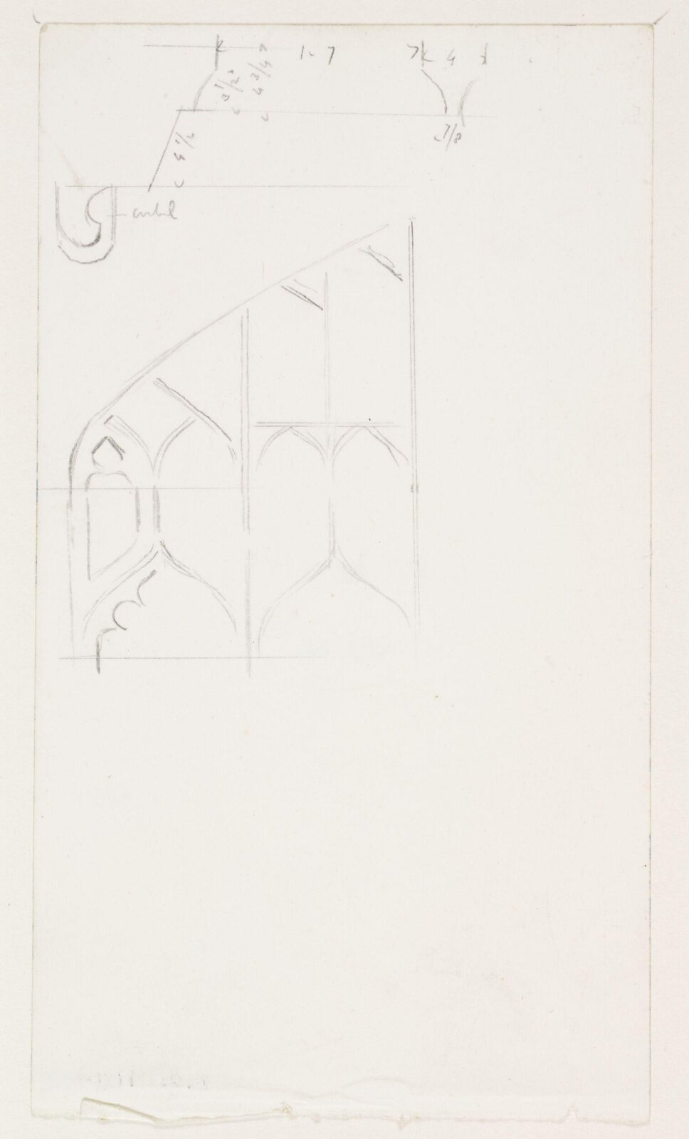 Drawing, A.W.N. Pugin, 1840-52