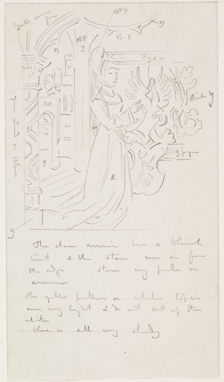 Drawing, A.W.N. Pugin, 1850