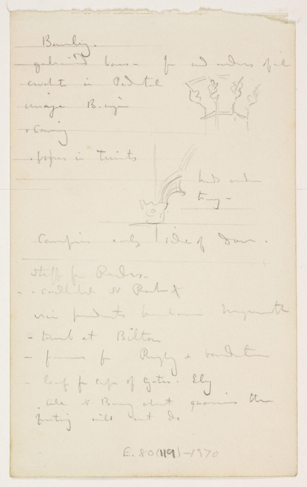 Drawing, A.W.N. Pugin, 1840-52