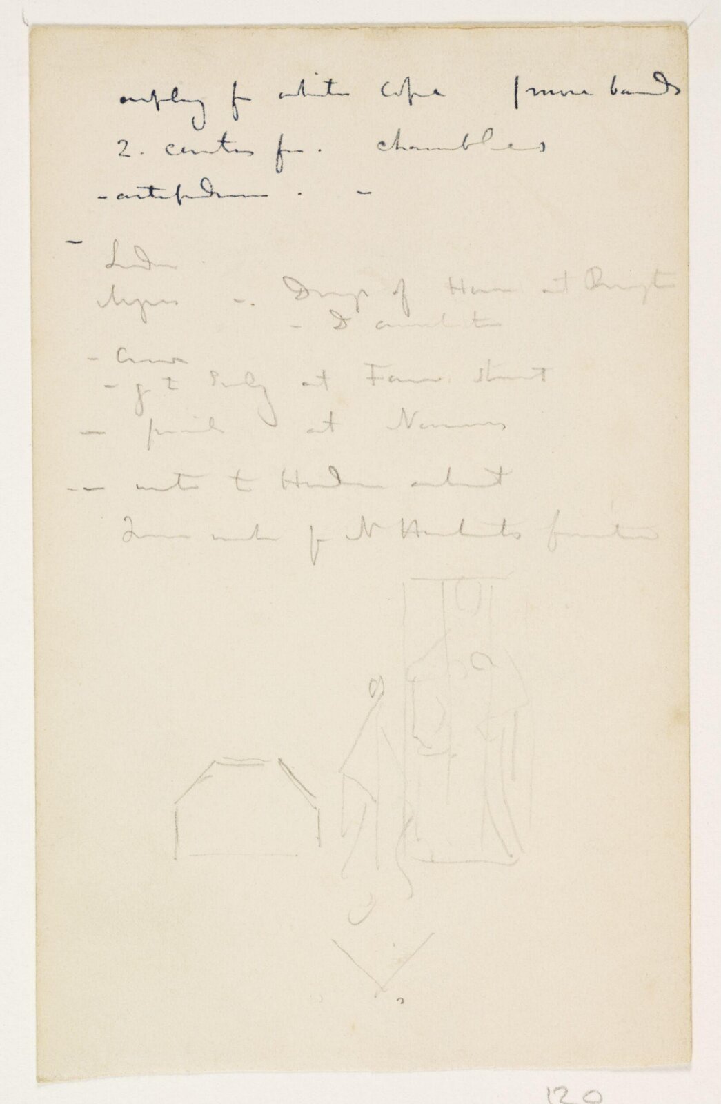 Drawing, A.W.N. Pugin, 1840-52