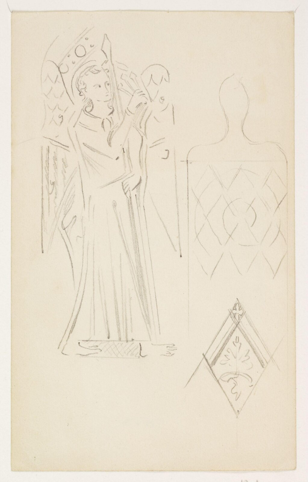 Drawing, A.W.N. Pugin, 1850