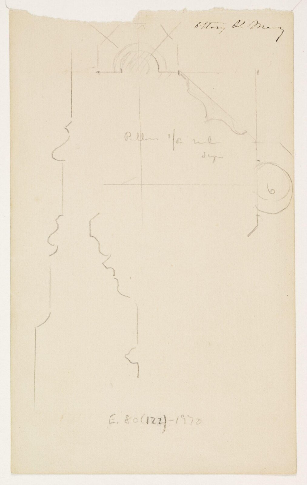 Drawing, A.W.N. Pugin, 1850