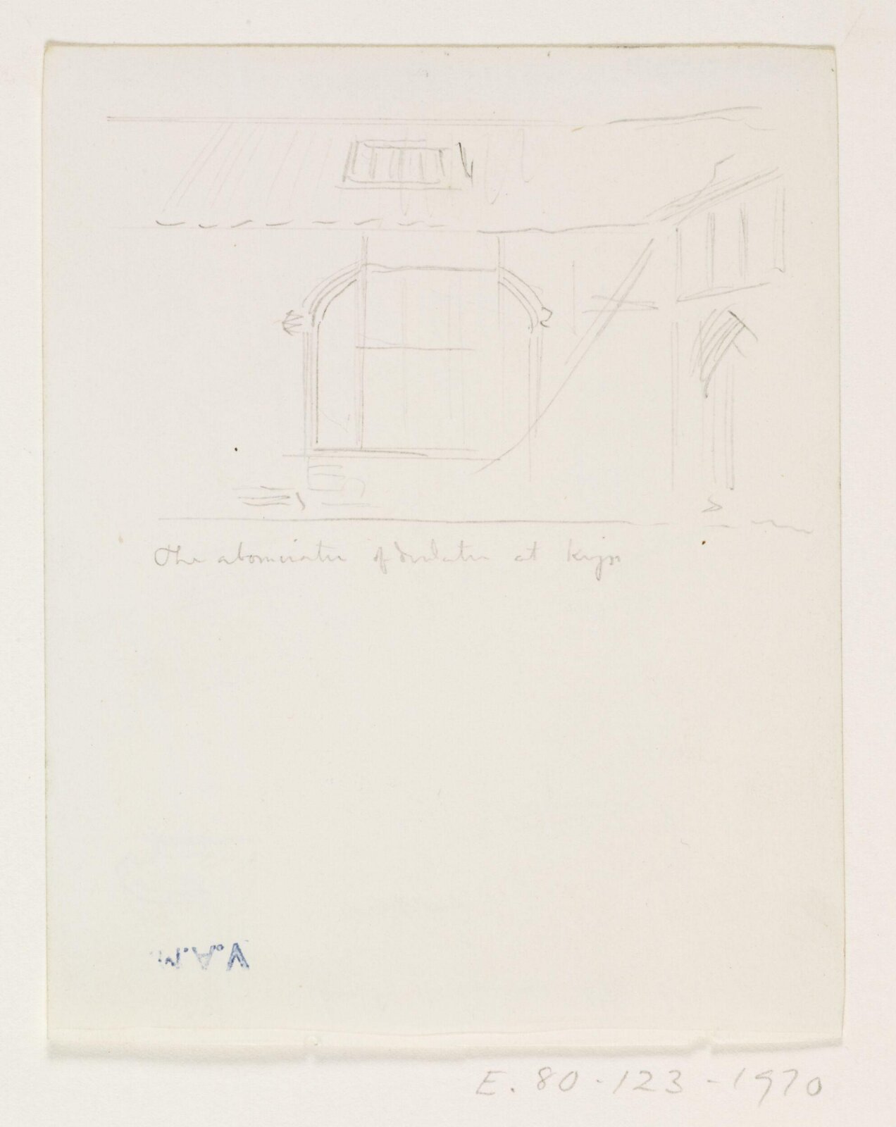 Drawing, A.W.N. Pugin, 1840-52