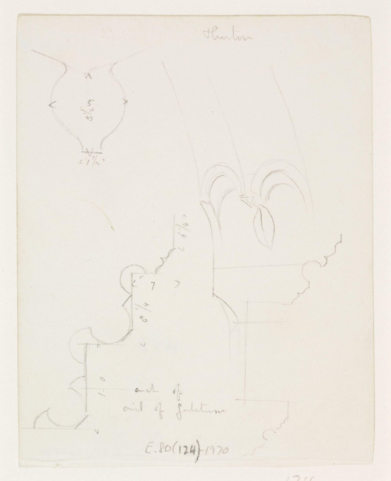 Drawing, A.W.N. Pugin, 1840-52