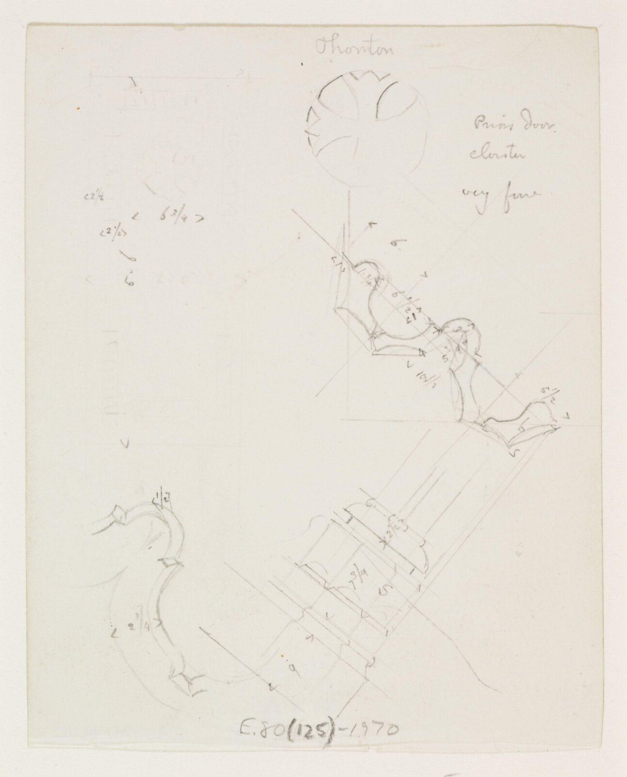 Drawing, A.W.N. Pugin, 1840-52