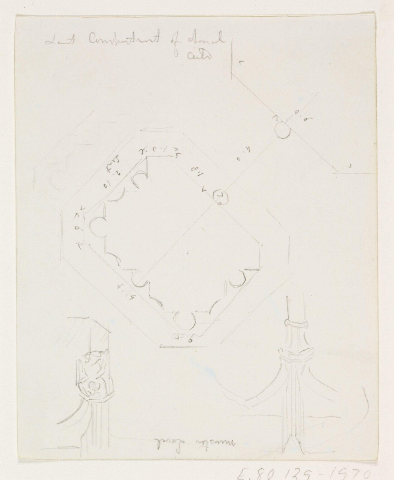 Drawing, A.W.N. Pugin, 1840-52