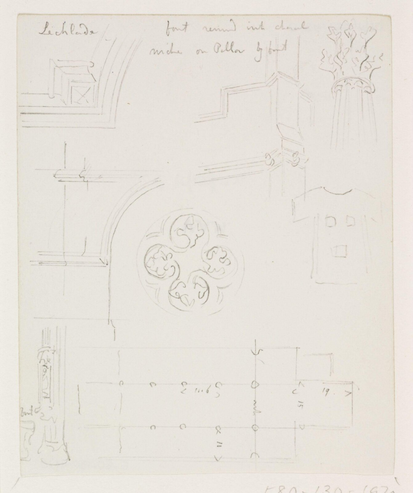 Drawing, A.W.N. Pugin, 1840-52