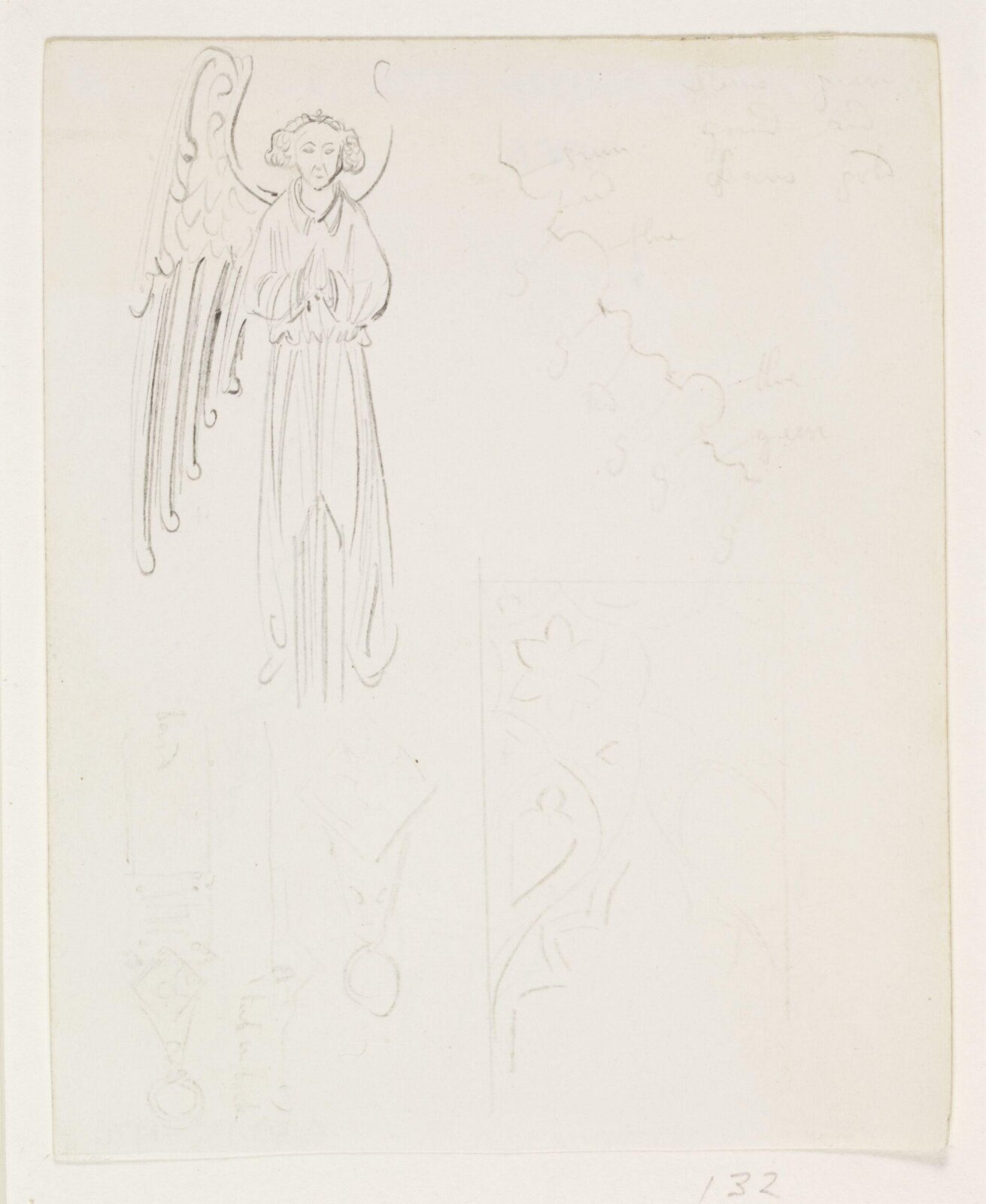 Drawing, A.W.N. Pugin, 1840-52