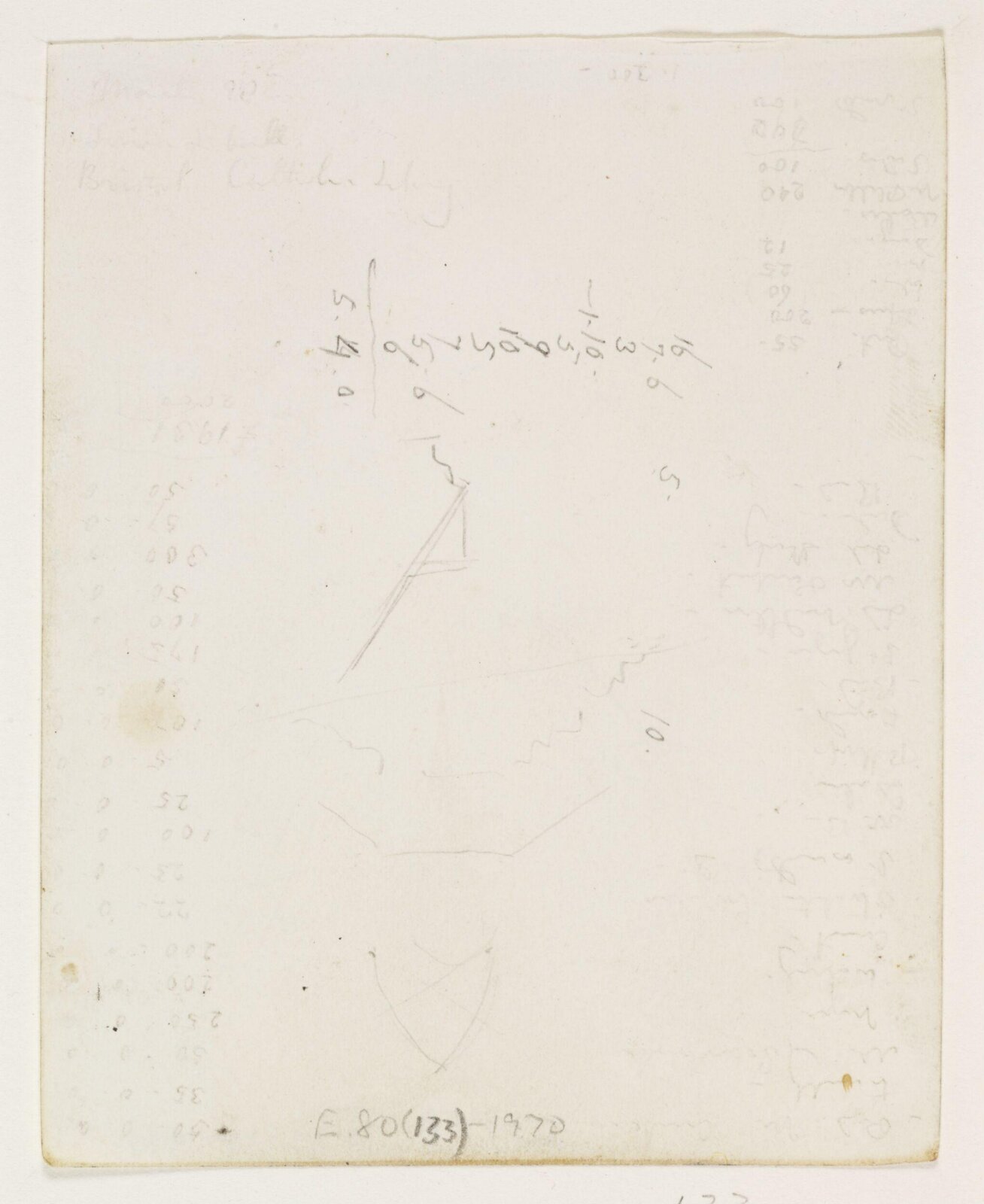 Drawing, A.W.N. Pugin, 1840-52