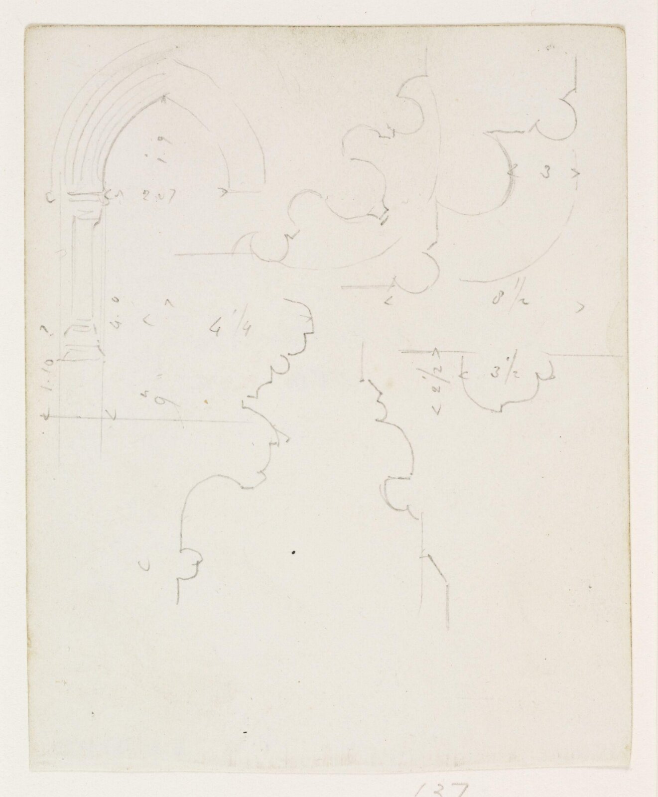 Drawing, A.W.N. Pugin, 1840-52
