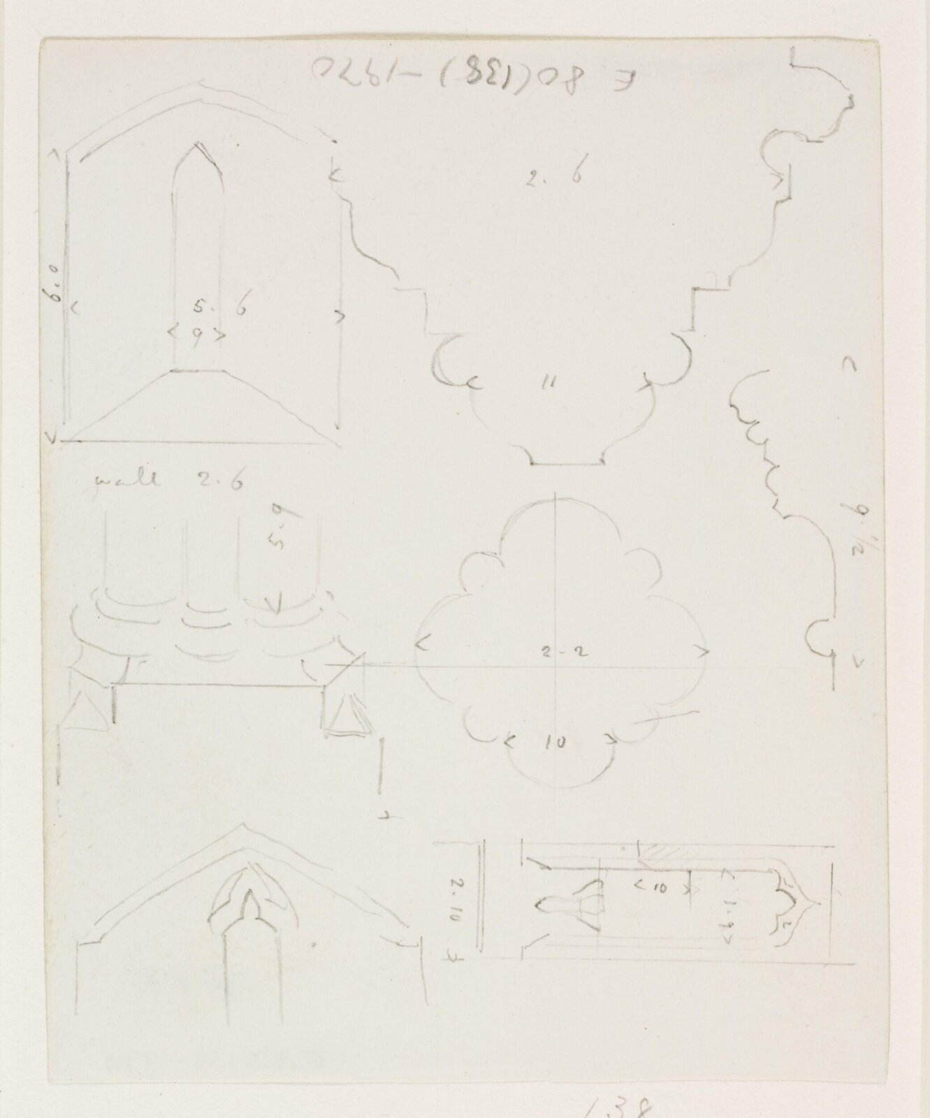 Drawing, A.W.N. Pugin, 1840-52