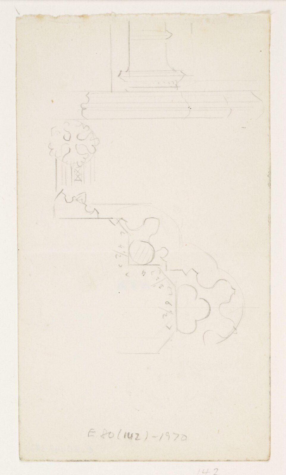 Drawing, A.W.N. Pugin, 1840-52