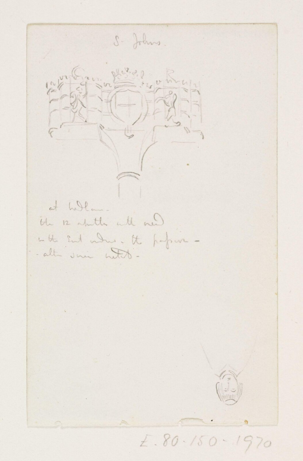 Drawing, A.W.N. Pugin, 1840-52