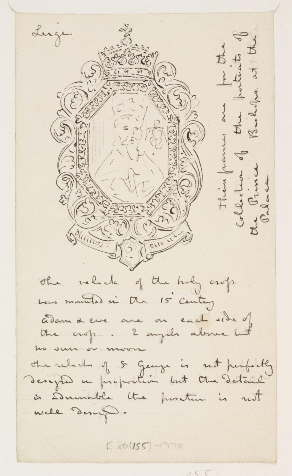 Drawing, A.W.N. Pugin, 1851