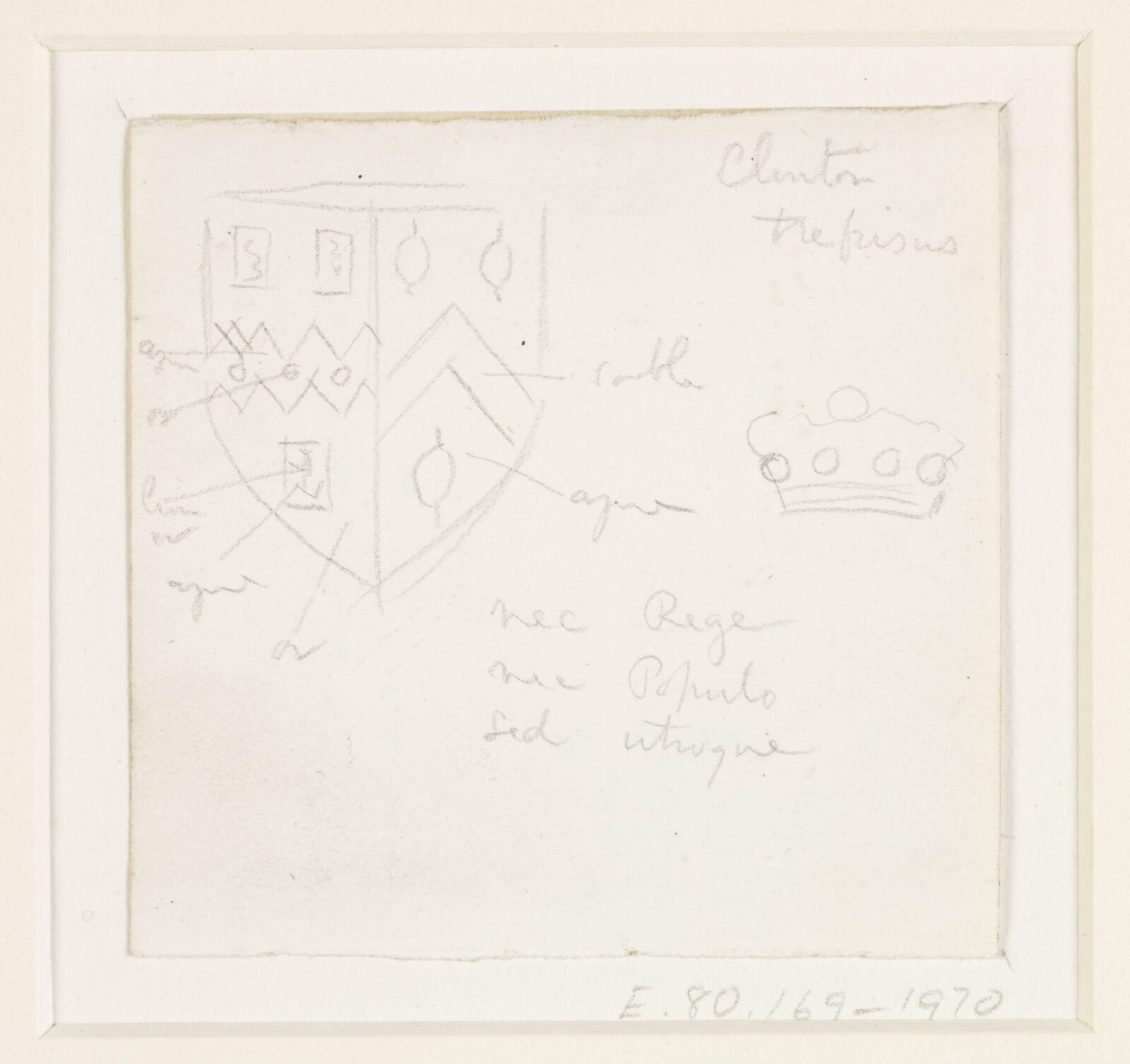 Drawing, A.W.N. Pugin, 1840-52