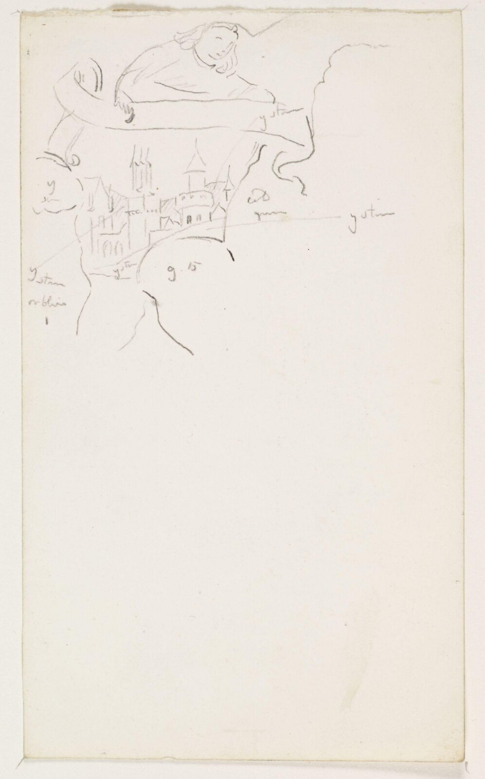 Drawing, A.W.N. Pugin, 1840-52