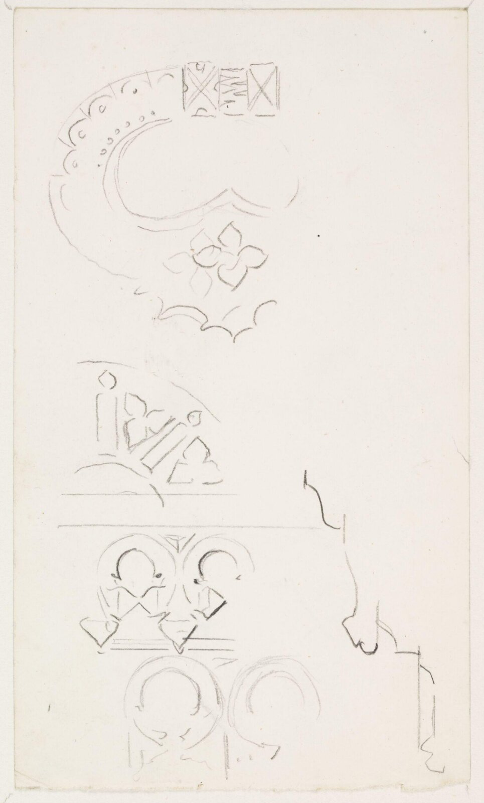 drawing, A.W.N. Pugin, c. 1840-52