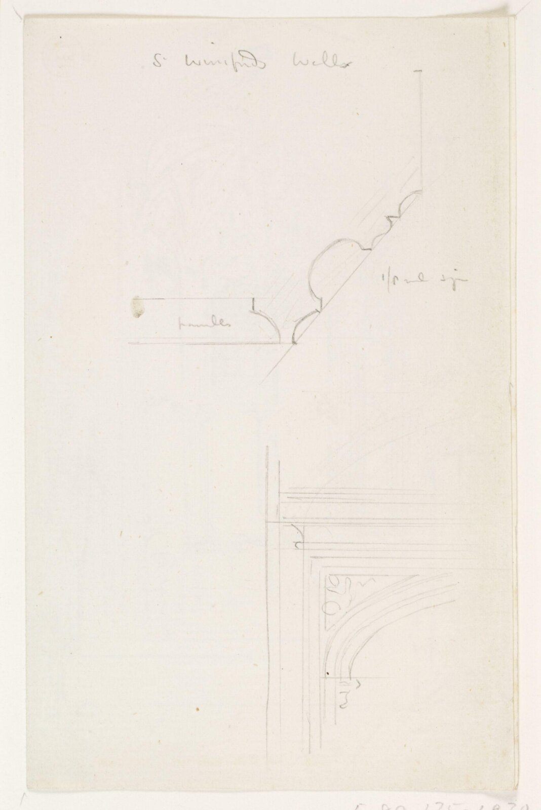 Drawing, A.W.N. Pugin, 1840-52