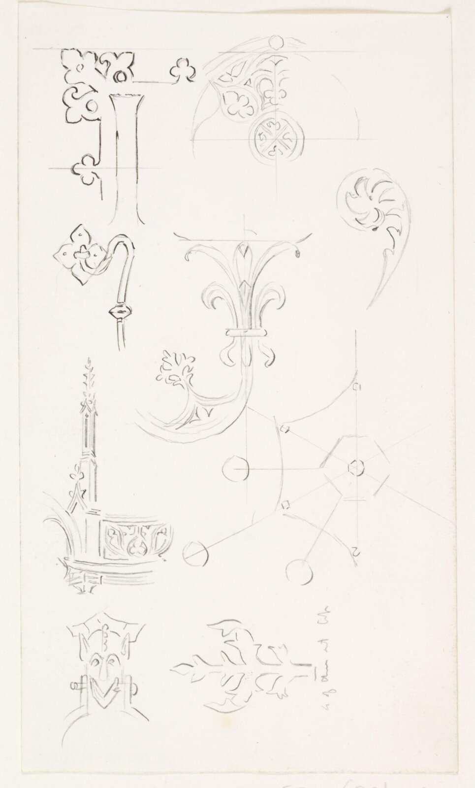 Drawing, A.W.N. Pugin, c. 1839-1852