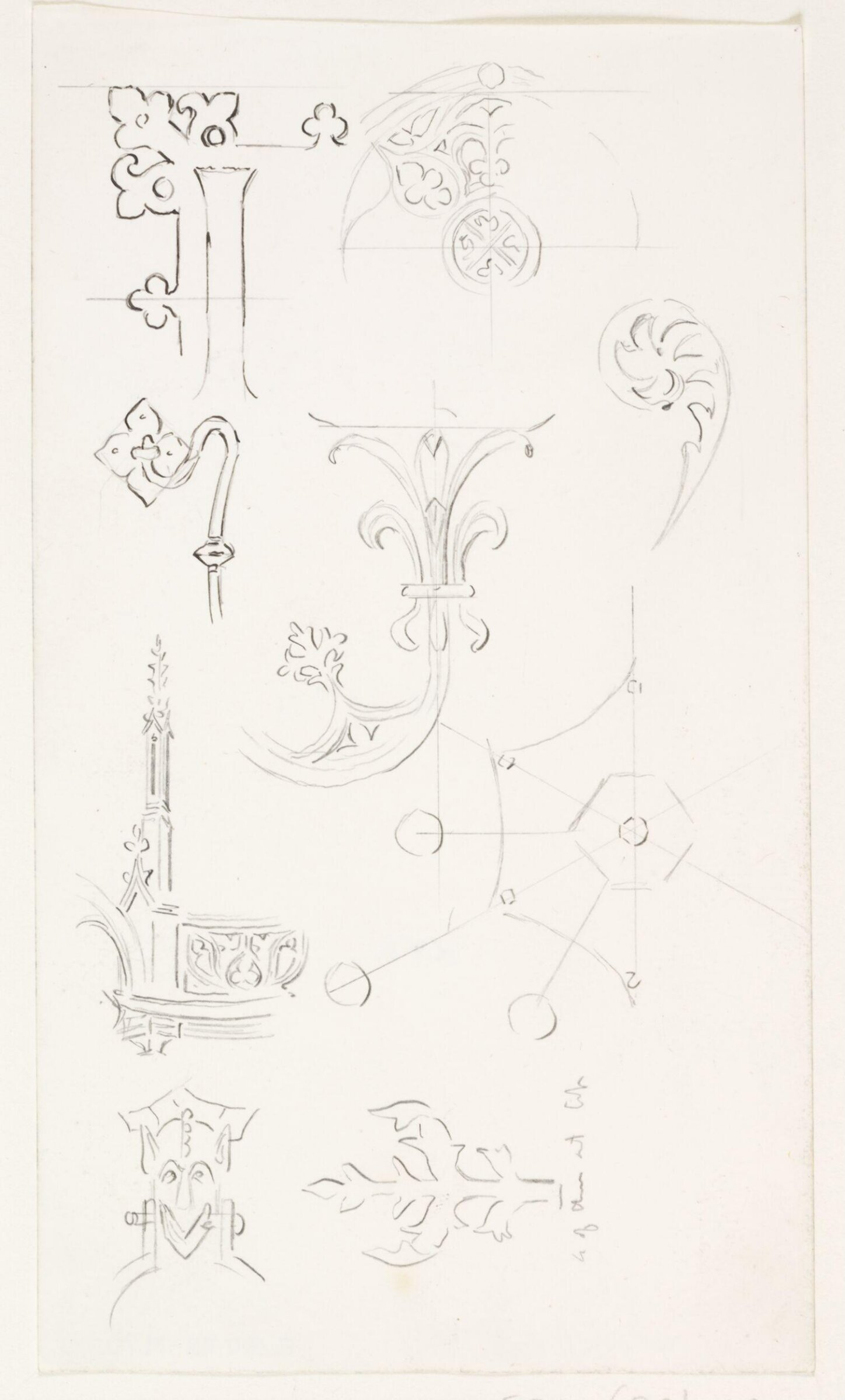 Drawing, A.W.N. Pugin, c. 1839-1852