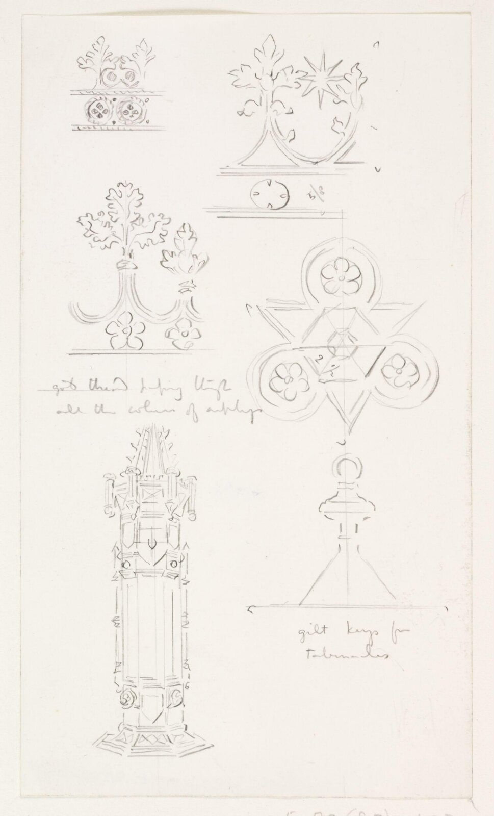 Drawing, A.W.N. Pugin, c. 1839-1852