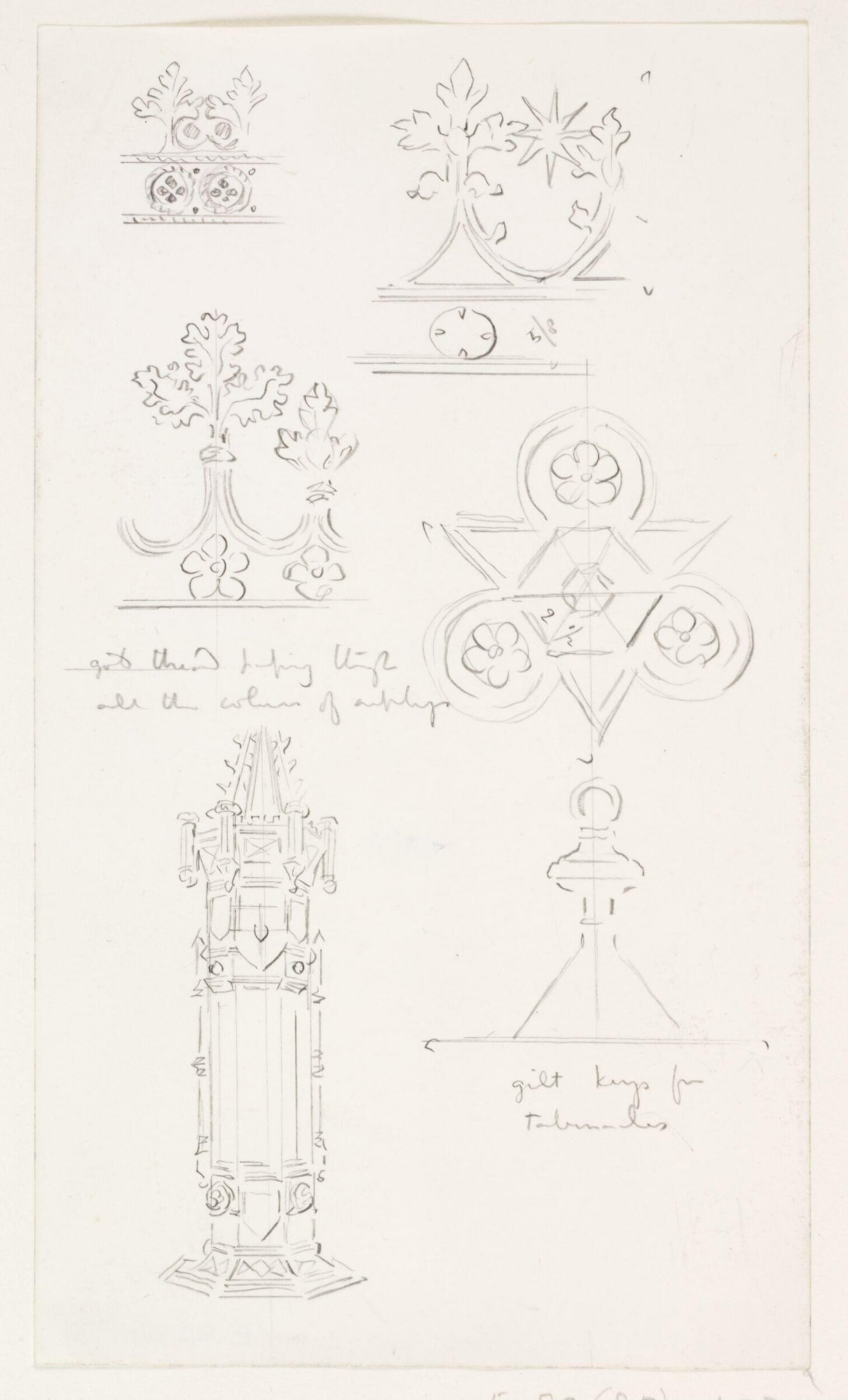 Drawing, A.W.N. Pugin, c. 1839-1852