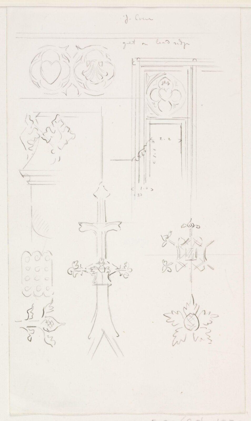 Drawing, A.W.N. Pugin, c. 1839-1852