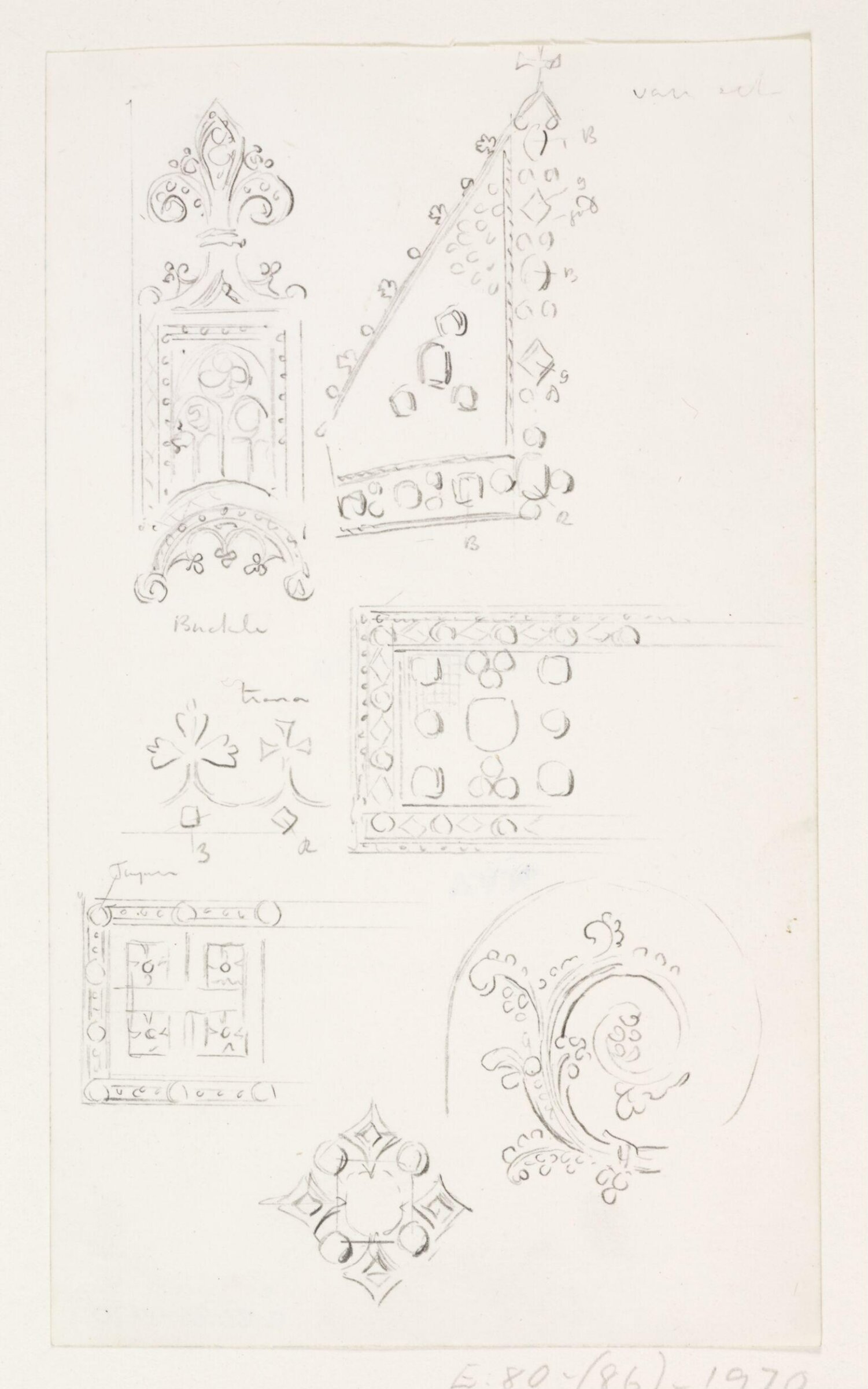 Drawing, A.W.N. Pugin, c. 1839-1852