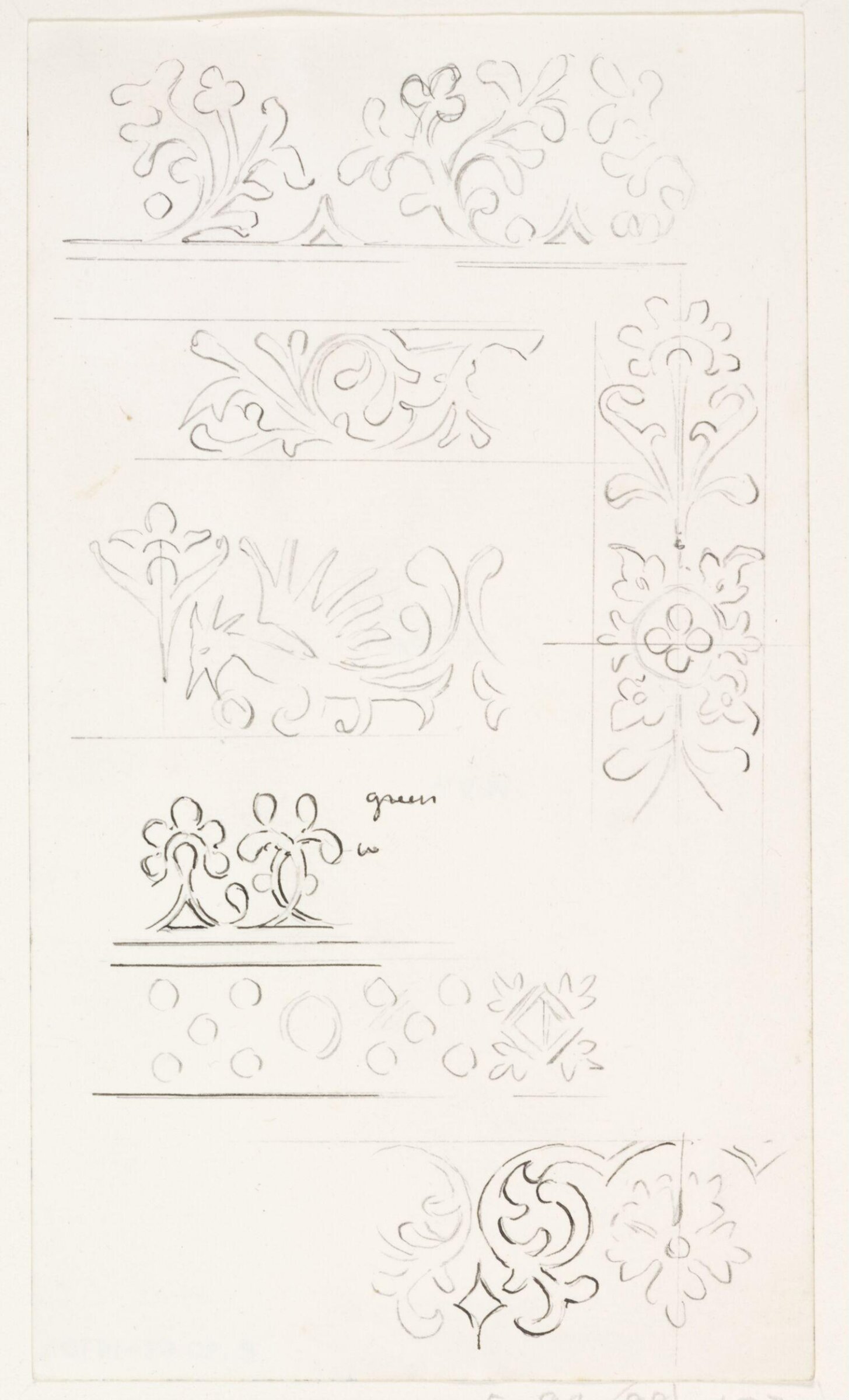 Drawing, A.W.N. Pugin, c. 1839-1852