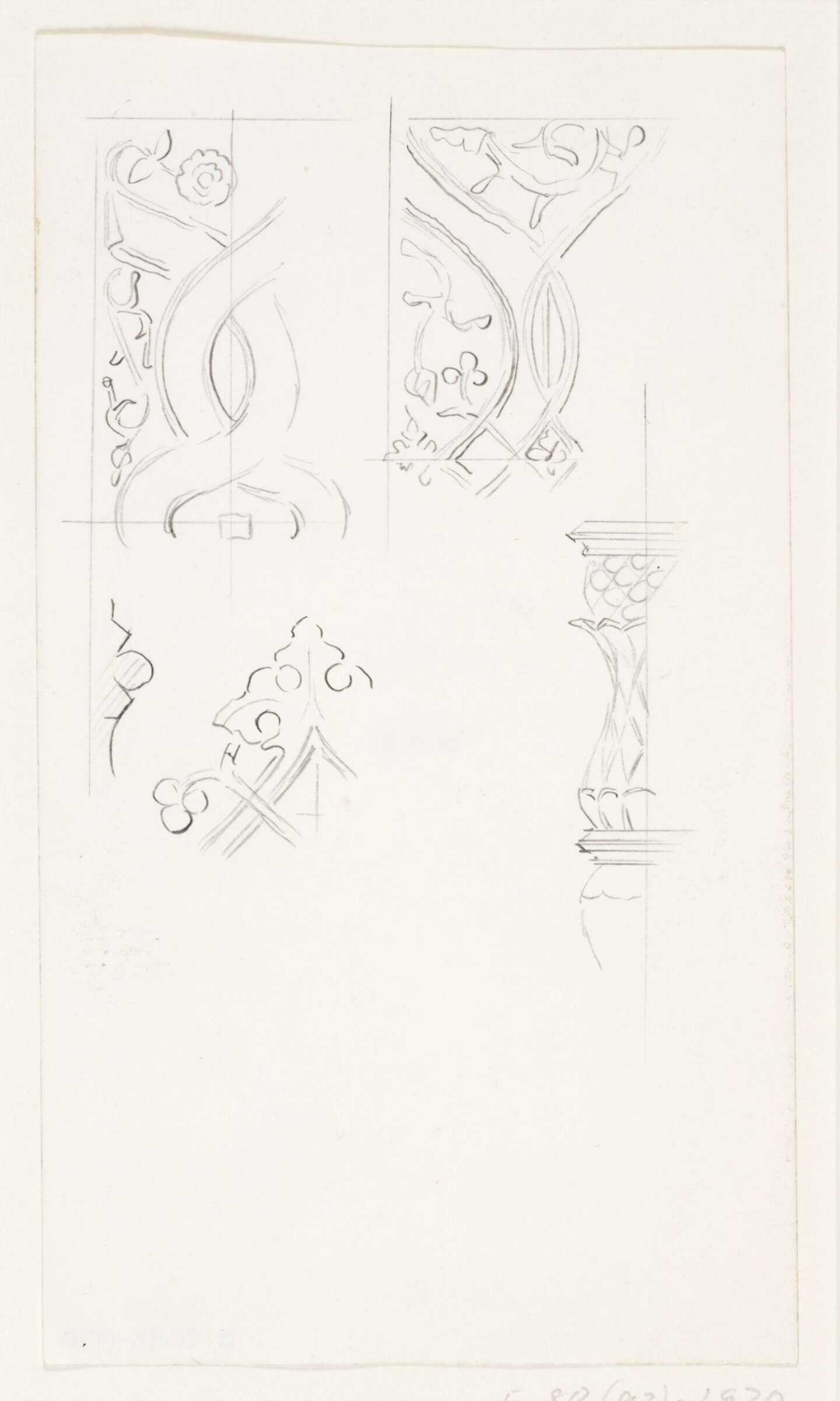 Drawing, A.W.N. Pugin, c. 1839-1852