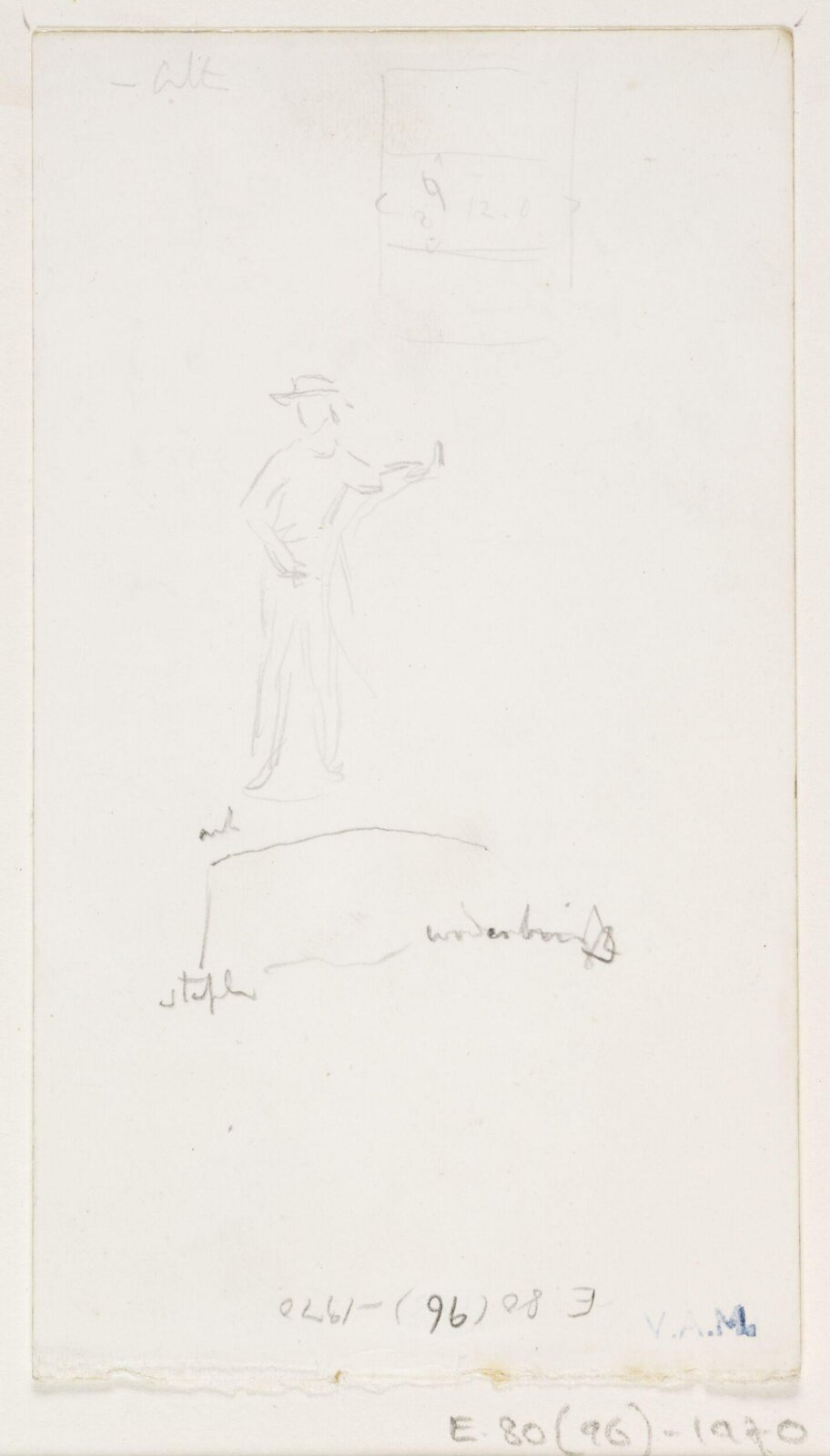 Drawing, A.W.N. Pugin, 1840-52
