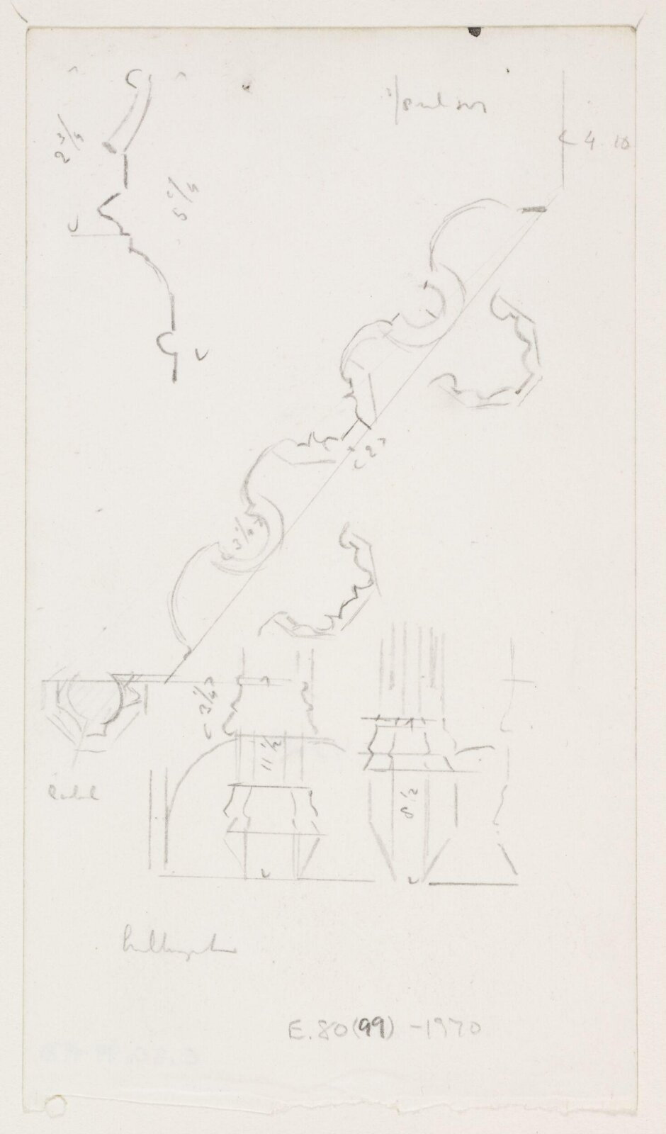 Drawing, A.W.N. Pugin, 1840-52
