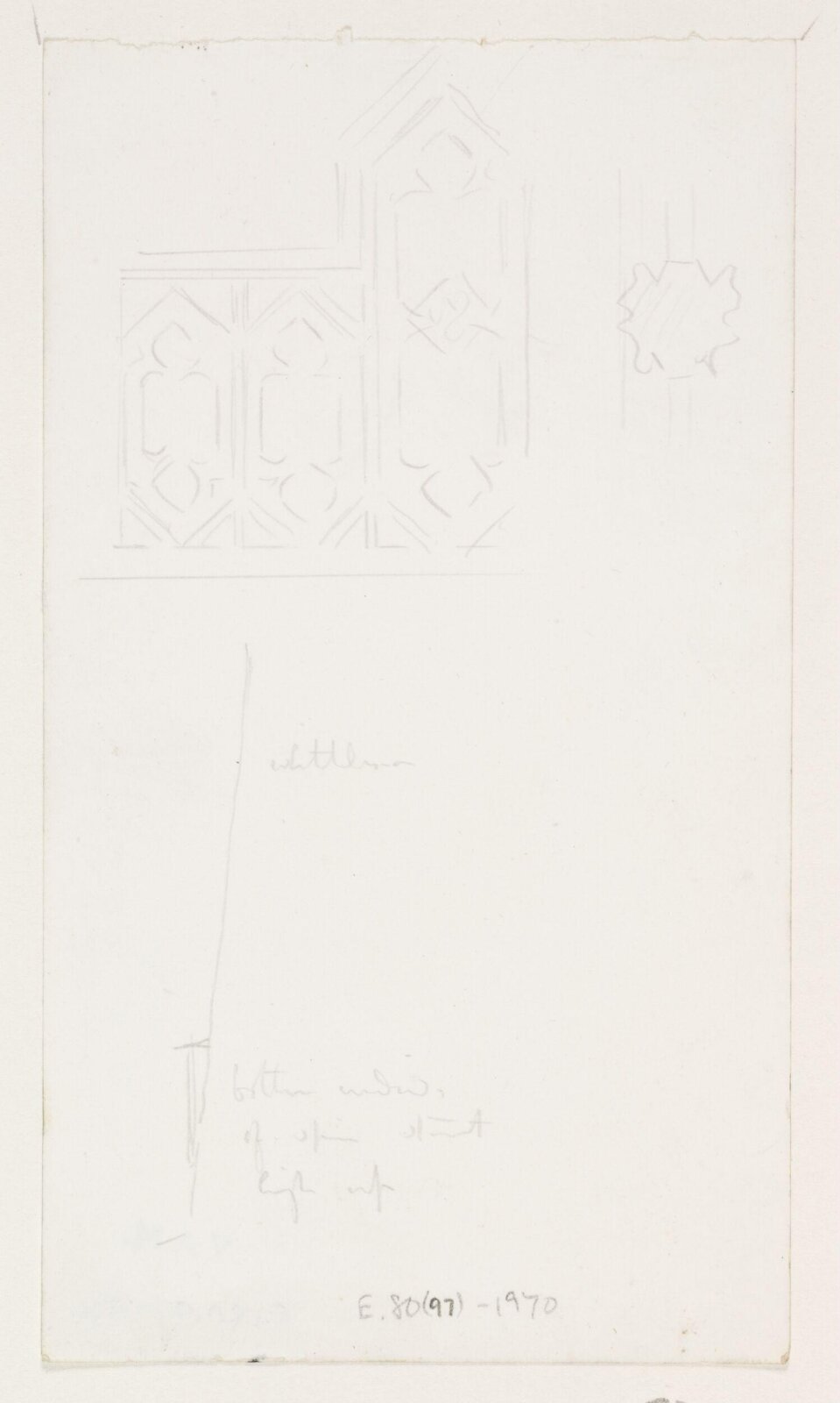 Drawing, A.W.N. Pugin, 1840-52
