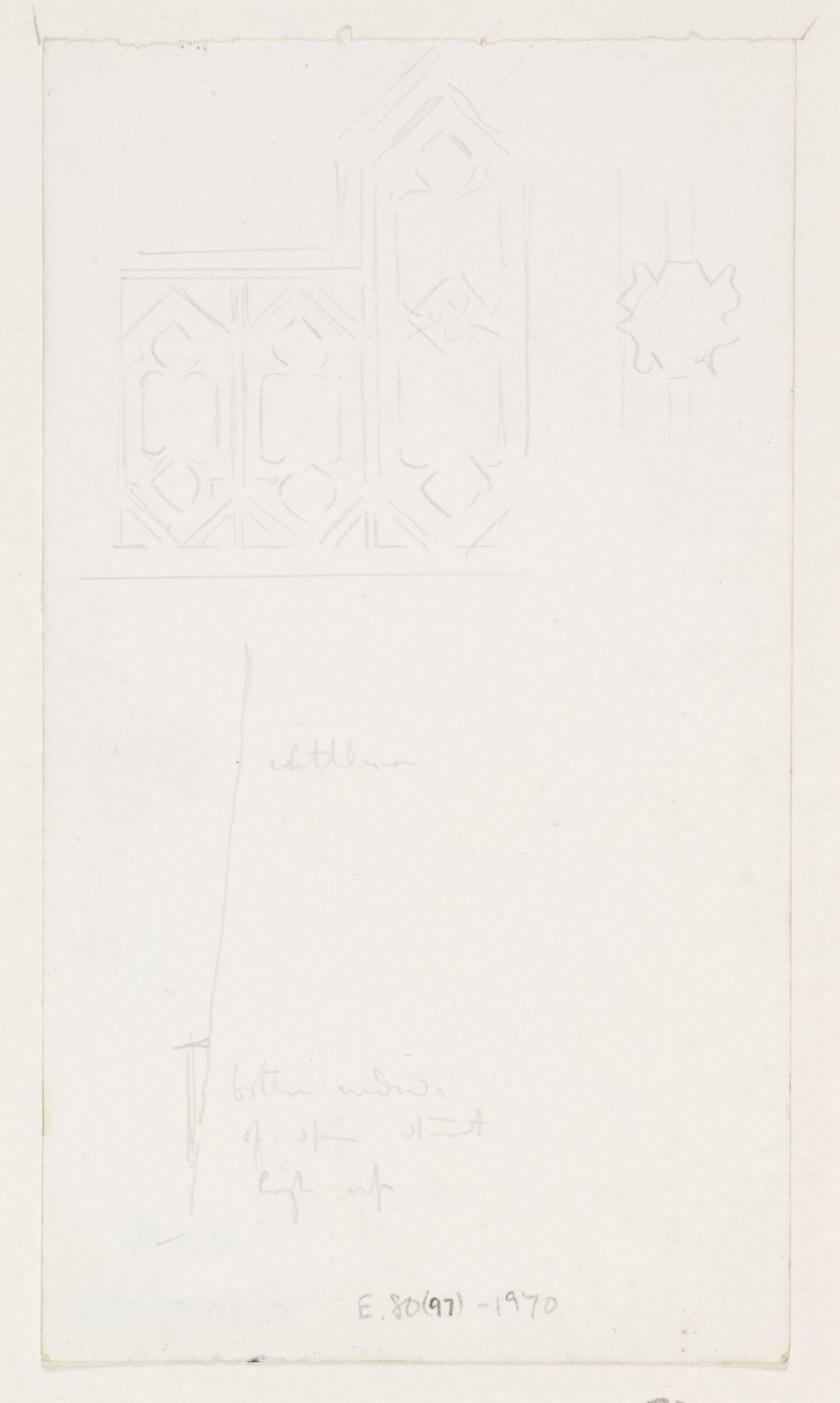 Drawing, A.W.N. Pugin, 1840-52