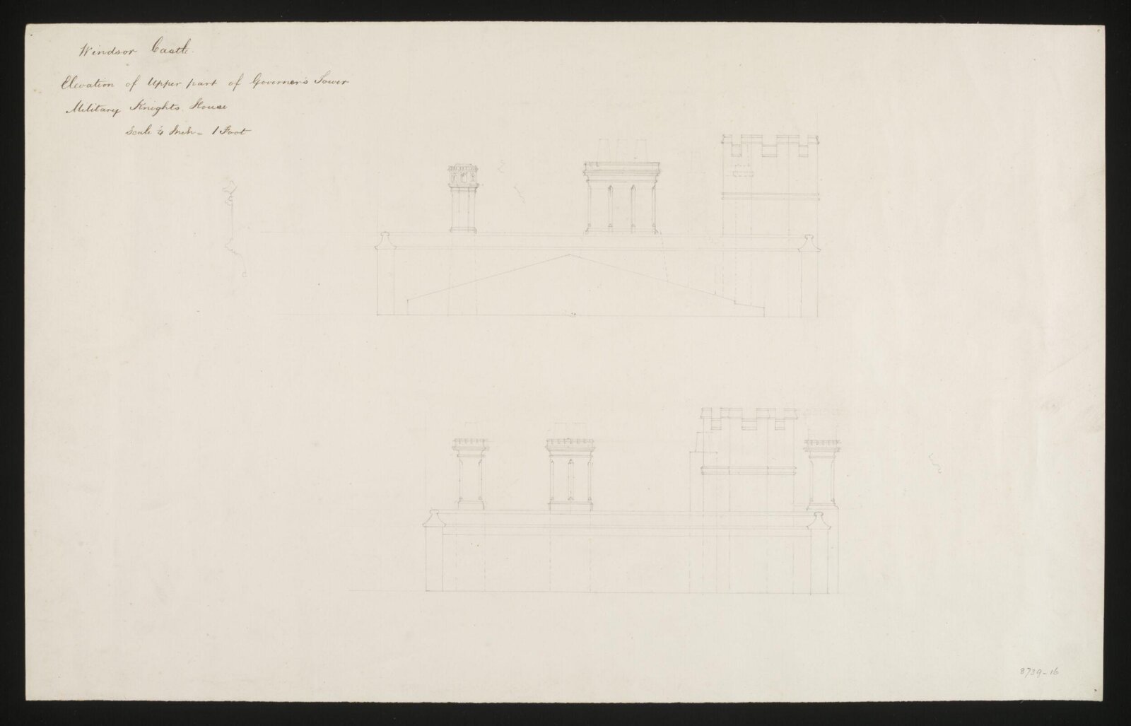 Drawing, Edward Blore, c. 1840s