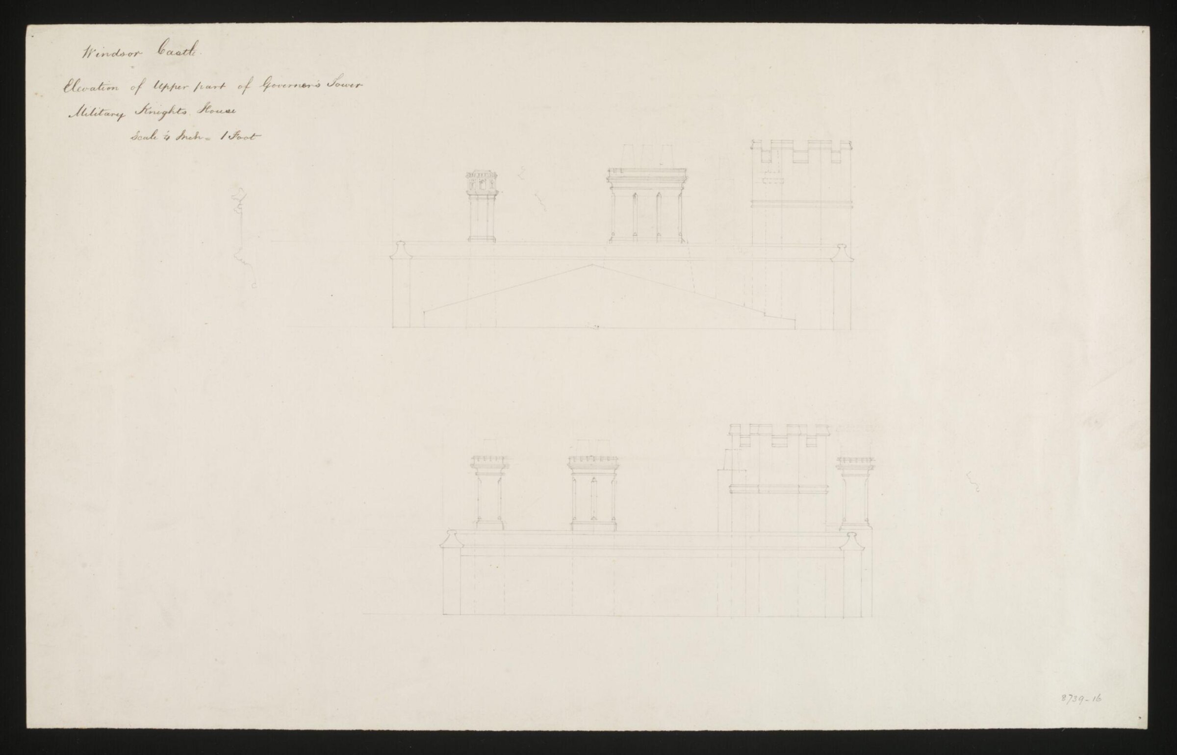 Drawing, Edward Blore, c. 1840s