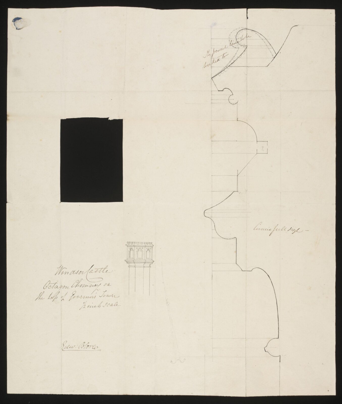 Drawing, Edward Blore, c. 1840s