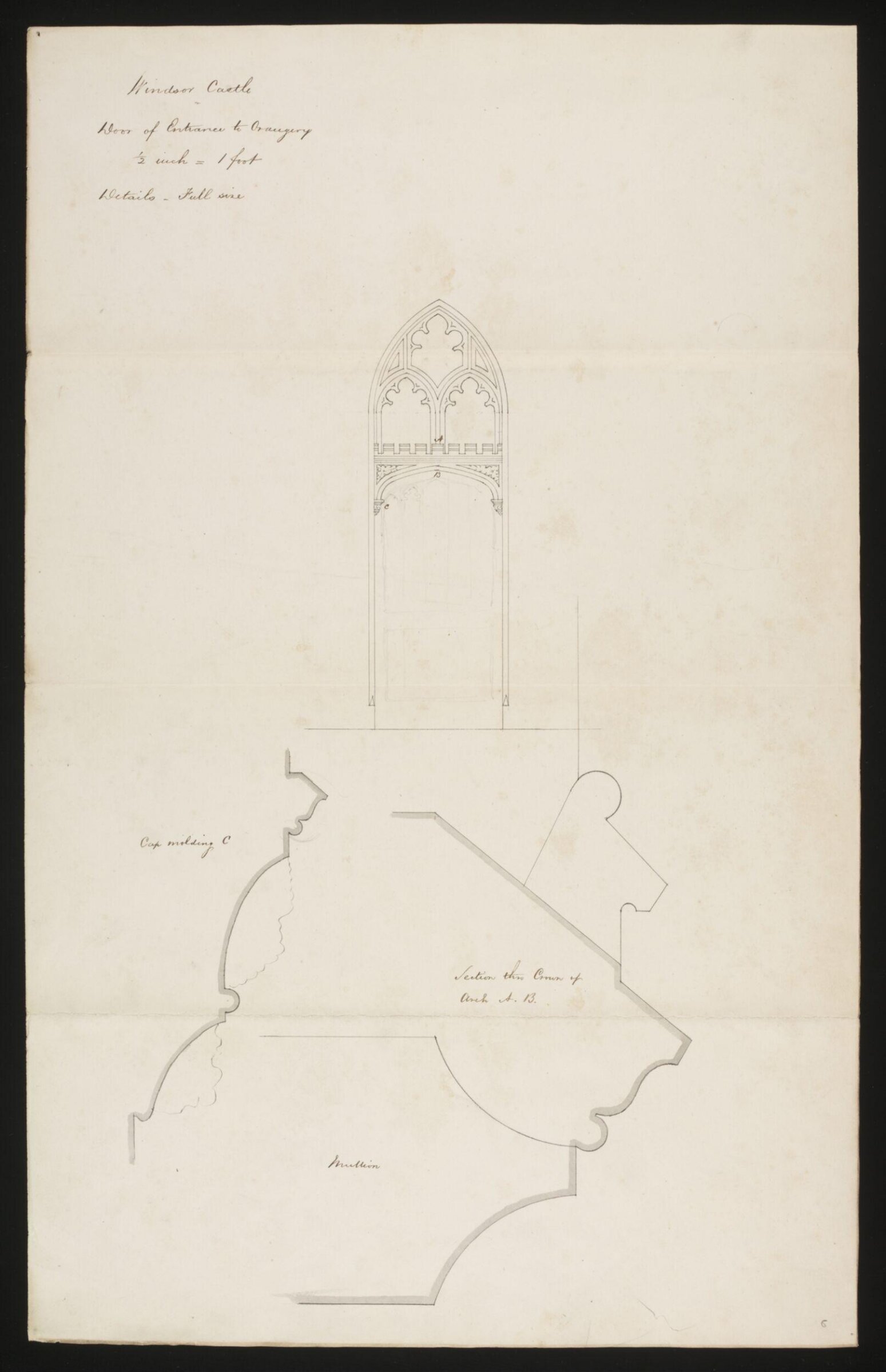 Drawing, Edward Blore, c. 1840s