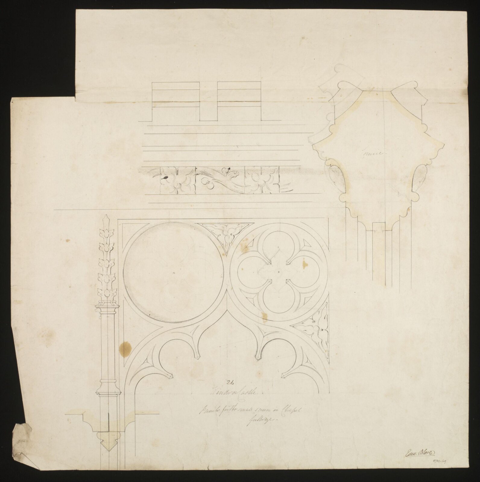 Drawing, Edward Blore, c. 1840s