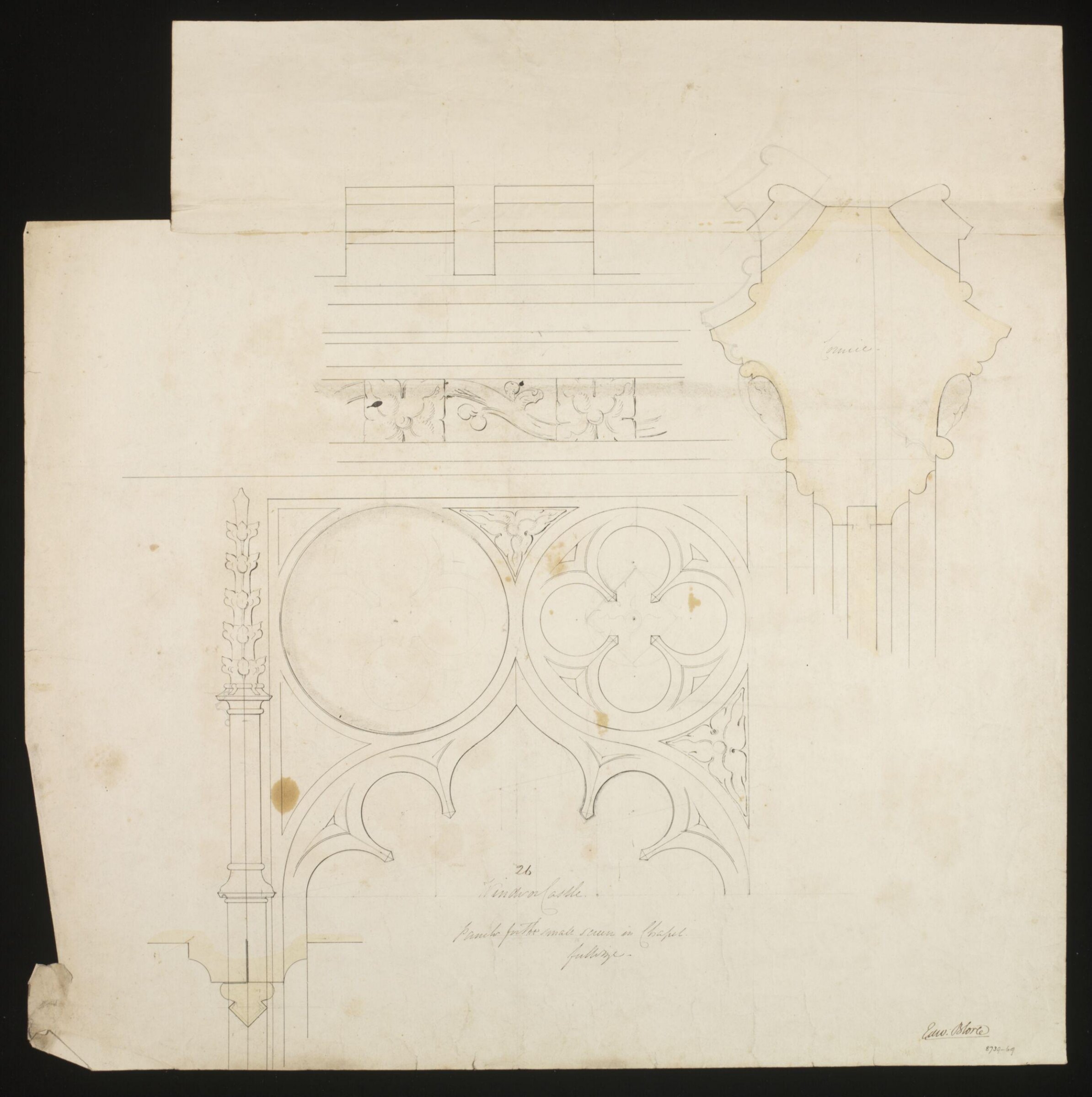 Drawing, Edward Blore, c. 1840s